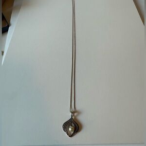 Elegant 925 Silver Pendant Necklace with Box Chain
